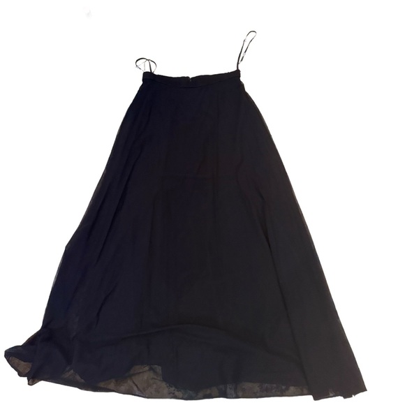Tadashi Shoji Black A-Line Skirt Size 8 - Picture 2 of 7